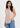 Soft beige sleeveless mandarin collar top for women