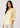 Soft yellow pure linen top for women, front view