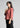 Sunset peach textured shirt top, angled side view