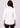 White shirt collar top, back view