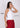 White ribbed tank top, with feature labels