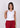 White ribbed tank top, front view