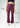 Wine flare pants, with feature labels