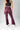 Wine flare pants, front view