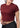 Wine ribbed crop top, close-up