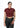 Wine ribbed crop top, front view